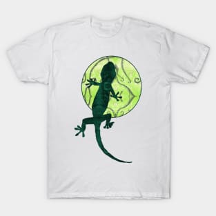 Green Lizard Moon T-Shirt